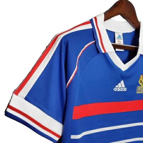 Camisa Retrô Seleção da França I 1998 - Masculina - Azul