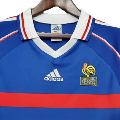 Camisa Retrô Seleção da França I 1998 - Masculina - Azul