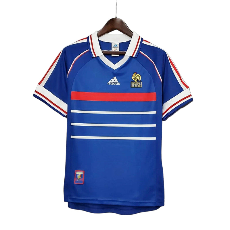Camisa Retrô Seleção da França I 1998 - Masculina - Azul
