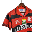 Camisa Flamengo Retrô I 1995 Vermelha e Preta - Umbro