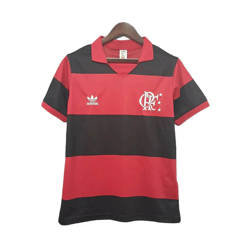 Camisa Flamengo Retrô I 1982 - Torcedor - Vermelha e Preta