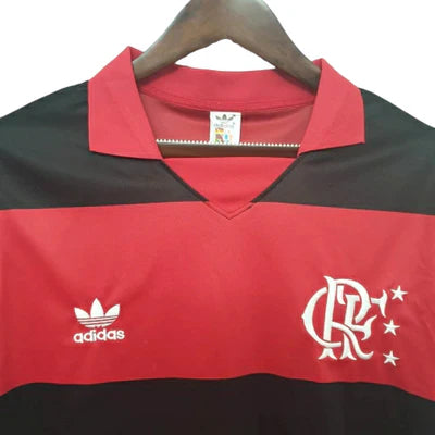 Camisa Flamengo Retrô I 1982 - Torcedor - Vermelha e Preta