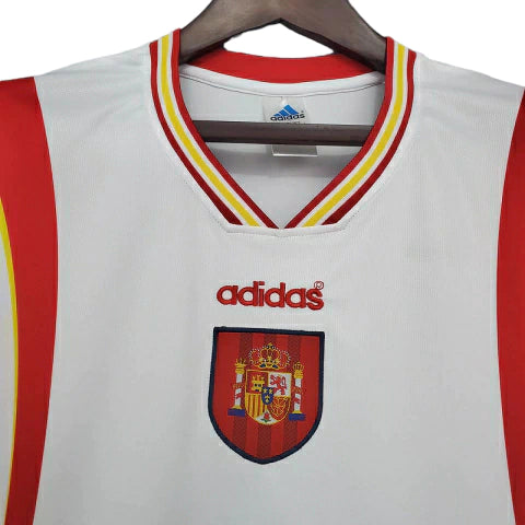 Camisa Retrô Seleção da Espanha 1996 - Masculina - Branca