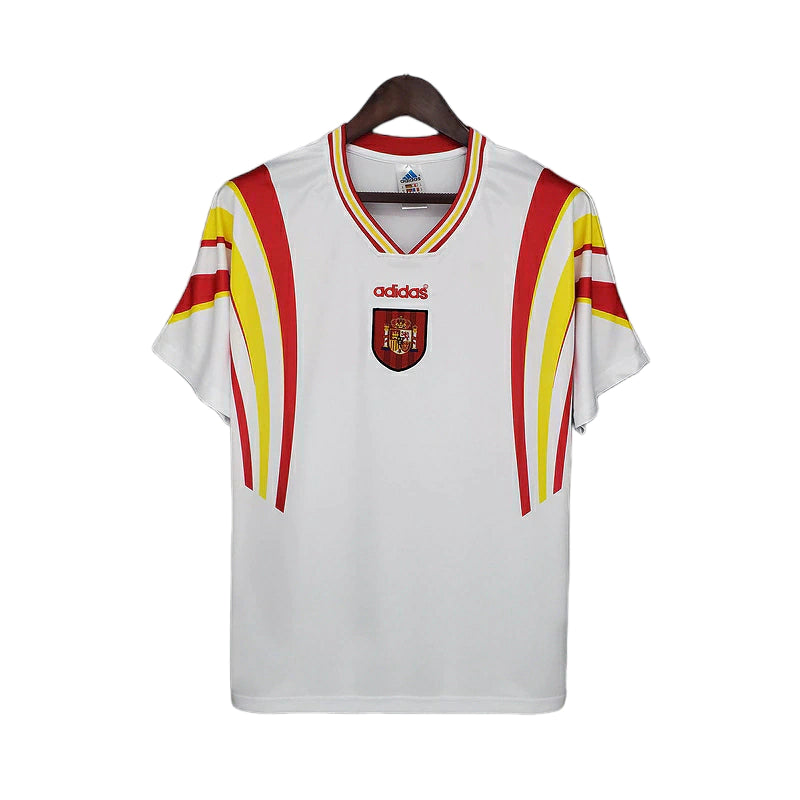 Camisa Retrô Seleção da Espanha 1996 - Masculina - Branca