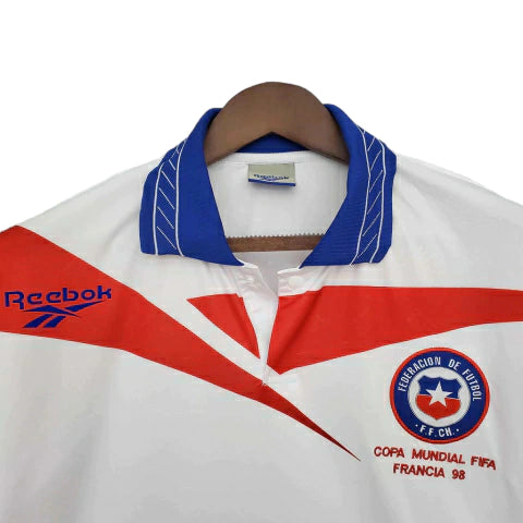 Camisa Chile II Retrô 1998 - Branca