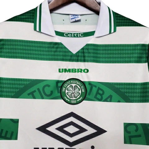 Camisa Celtic Retrô 1998/1999 Verde e Branca