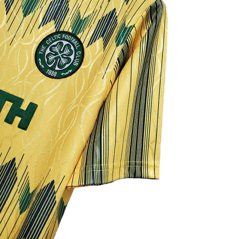 Camisa Celtic Retrô 1991/1992 Amarela e Verde