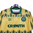 Camisa Celtic Retrô 1991/1992 Amarela e Verde