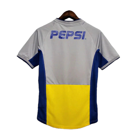 Camisa Boca Juniors Retrô 2002 Away Cinza - Torcedor