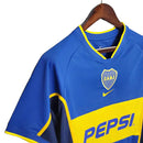 Camisa Boca Juniors Retrô 2002 Azul e Amarela - Torcedor