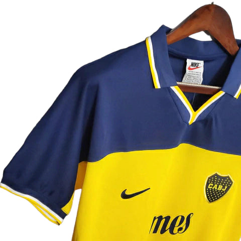 Camisa Boca Juniors Retrô 1999 Azul e Amarela - Torcedor