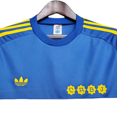 Camisa Retrô Boca Juniors 1981 - Masculina - Azul com detalhes em amarelo