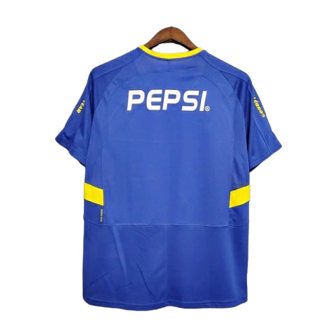 Camisa Retrô Boca Juniors 2003/2004 - Masculina - Azul com detalhes em amarelo