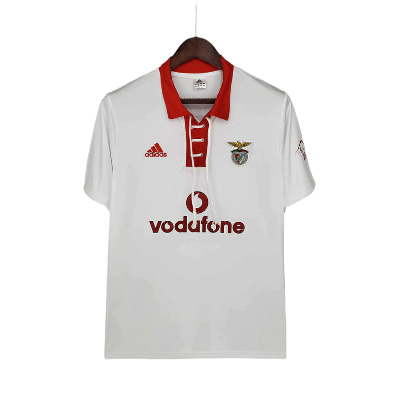 Camisa Retrô Benfica 2004/2005 - Torcedor - Branca com detalhes em vermelho