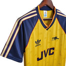 Camisa Retrô Arsenal 1989/1991 - Masculina - Amarela com detalhes em azul
