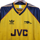 Camisa Retrô Arsenal 1989/1991 - Masculina - Amarela com detalhes em azul