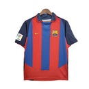 Camisa Barcelona Retrô 2003/2004 Azul e Grená
