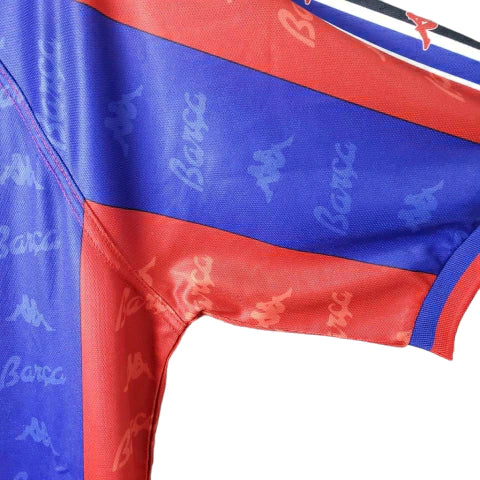 Camisa Barcelona Retrô 1996/1997 Azul e Grená