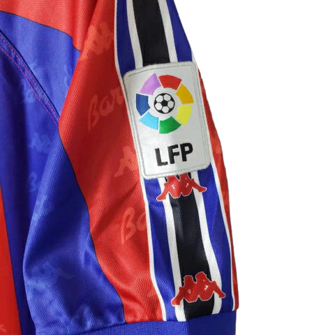 Camisa Barcelona Retrô 1996/1997 Azul e Grená
