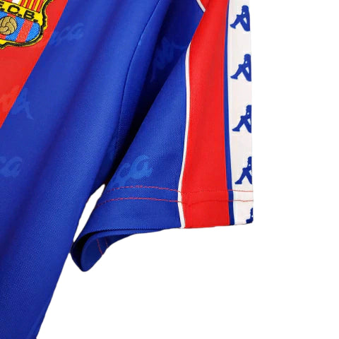 Camisa Barcelona Retrô 1992/1995 Azul e Vermelha