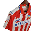 Camisa Atlético de Madrid Retrô 1994/1995 Branca e Vermelha