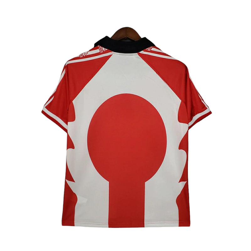 Camisa Athletic Bilbao Retrô 1997/1998 Vermelha e Branca