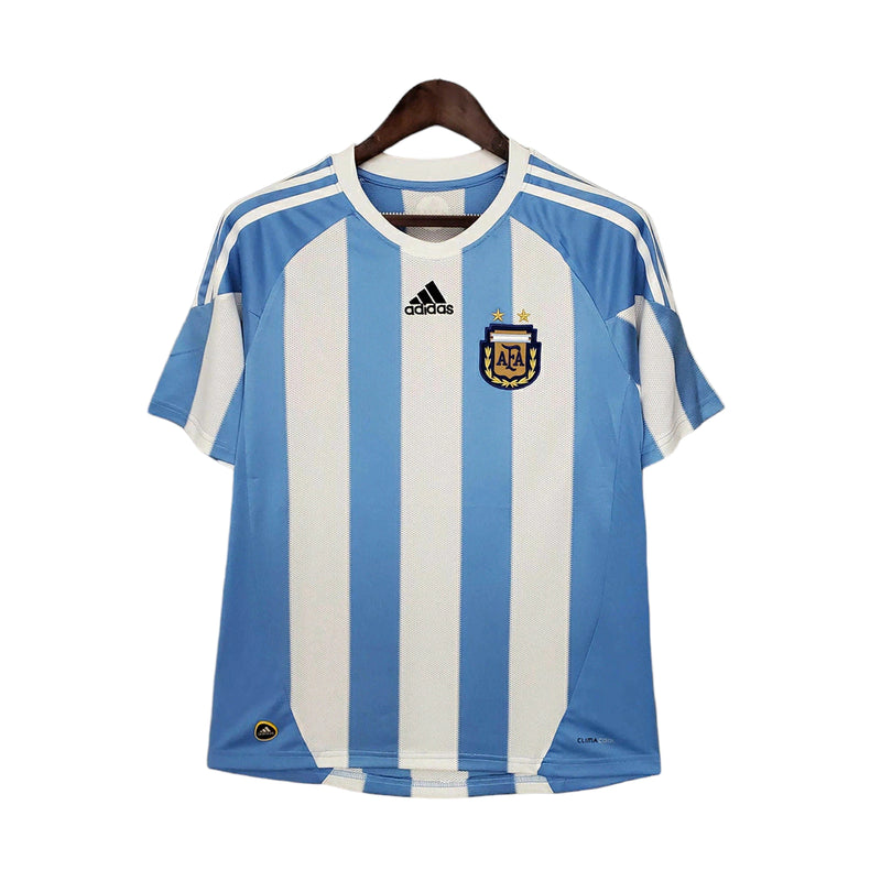Camisa Retrô Seleção da Argentina I 2010 - Azul e branca