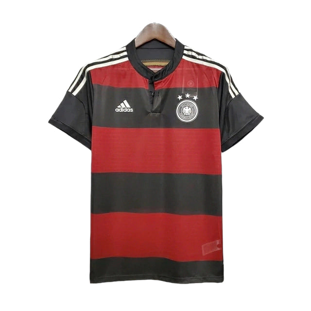 Camisa Retrô Seleção da Alemanha II 2014 - Masculina - Preta e vermelha