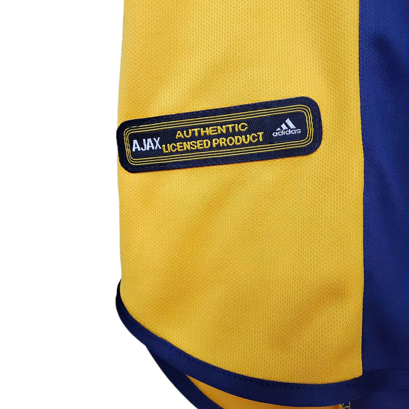 Camisa Ajax Retrô 2000/2001 Azul e Amarela
