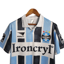 1997/1998 - Masculina Penalty - Azul e preta com patrocínio Ironcryl