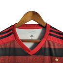 Camisa Flamengo I 19/20 Torcedor Masculina - Vermelha e preta com os detalhes em branco