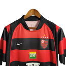 Camisa Flamengo I Retrô 03/04 Torcedor Masculina - Vermelha com detalhes em Preto e amarelo