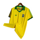 Camisa Seleção Brasileira I Retrô 1979 - Torcedor - Amarelo com detalhes em verde