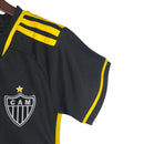 Camisa Atlético Mineiro Third 23/24 - Torcedor  Feminina - Preta e amarela