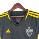 Camisa Atlético Mineiro Third 23/24 - Torcedor  Feminina - Preta e amarela