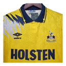 Camisa Tottenham II Retrô 92/94 - Masculina - Amarela com detalhes em azul e cinza