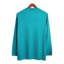 Camisa Retrô Real Madrid I 2017/2018 manga longa - Masculina - Verde com detalhes em azul