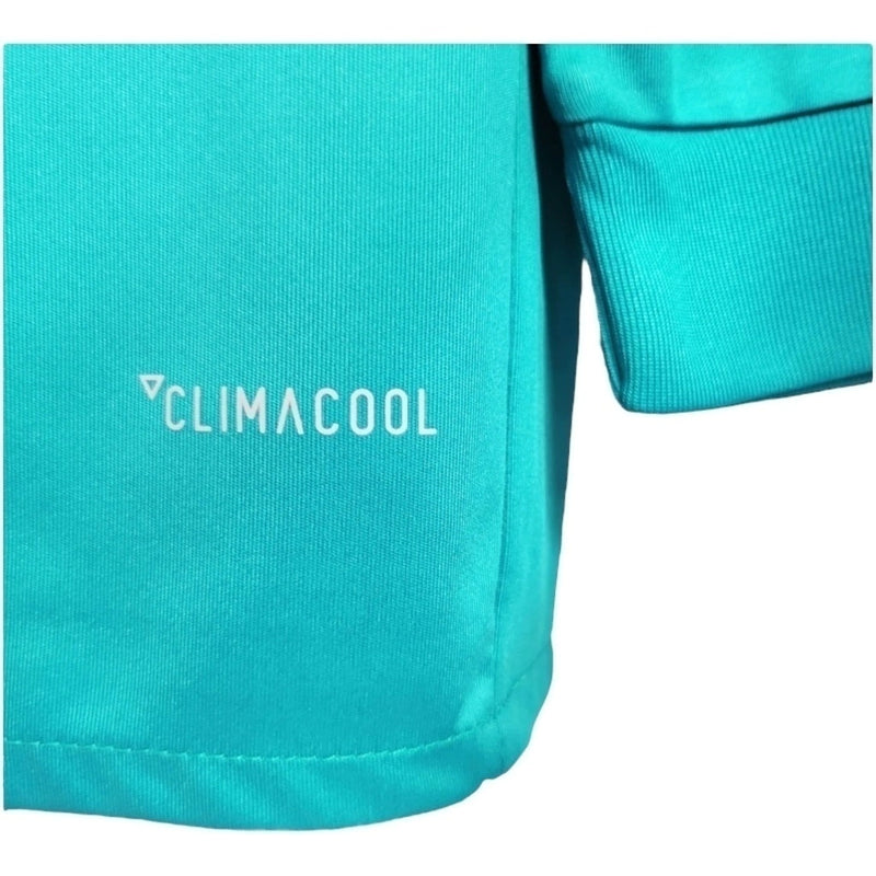 Camisa Retrô Real Madrid I 2017/2018 manga longa - Masculina - Verde com detalhes em azul