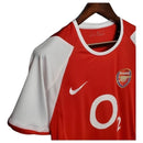 Camisa Retrô Arsenal I 02/04 - Masculina - Vermelha e branca