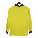 Camisa Retrô Arsenal II 1971/1979 manga longa - Masculina - Amarela com detalhes em azul