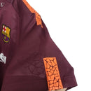 Camisa Retrô Barcelona 2018/2019 - Masculina - Vinho com detalhes em laranja
