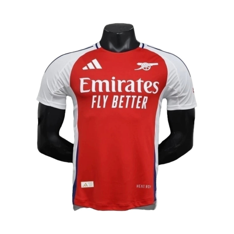Camisa Arsenal I 24/25 - Jogador Masculina - Branca e vermelha