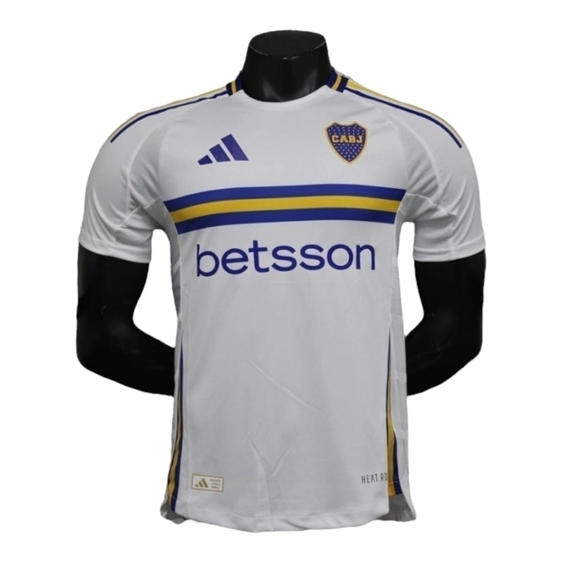 Camisa Boca Juniors II 24/25 - Jogador Masculina - Branca com detalhes em azul e amarelo