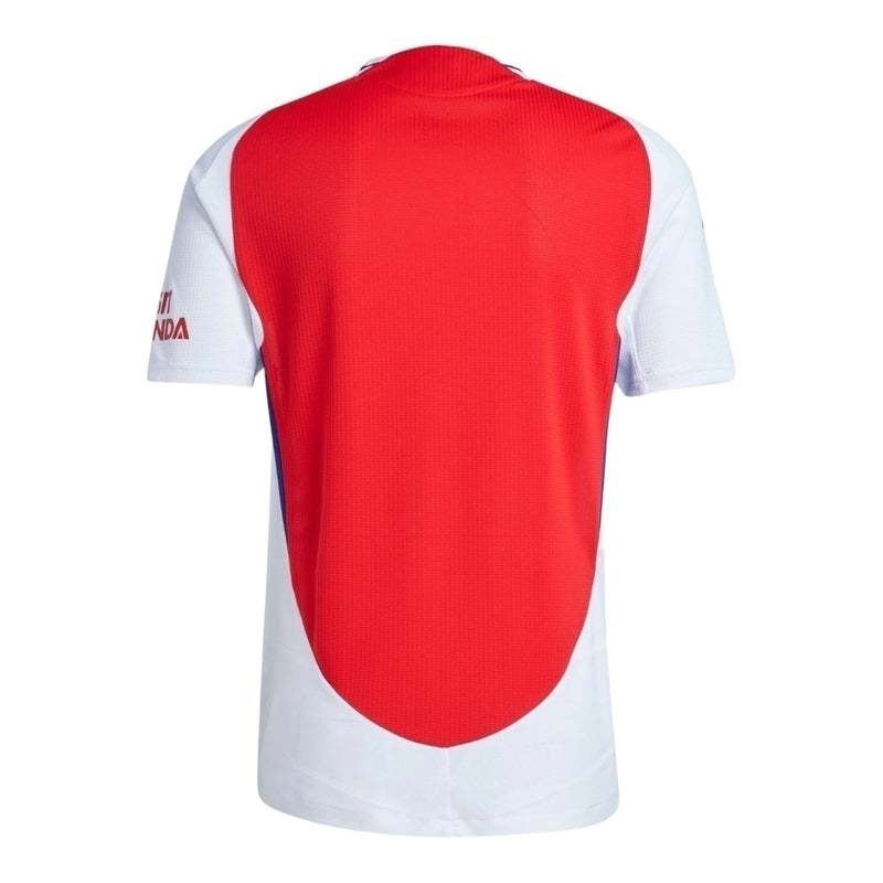 Camisa Arsenal I 24/25 - Torcedor Masculina - Branca com detalhes em azul e vermelho