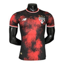 Camisa São Paulo III 24/25 - Jogador Masculina - Vermelha com detalhes em preto