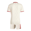Kit Infantil Bayern de Munique III 24/25 - Bege com detalhes em vinho