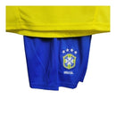 Kit Infantil Brasil Retrô 2002 - Amarelo com detalhes em verde