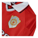 Camisa Retrô Manchester United I 1999/2000 manga longa - Masculina - Vermelha com detalhes em branco