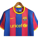 Camisa Retrô Barcelona I 10/11 - Masculina - Azul e vermelha com detalhes em amarelo