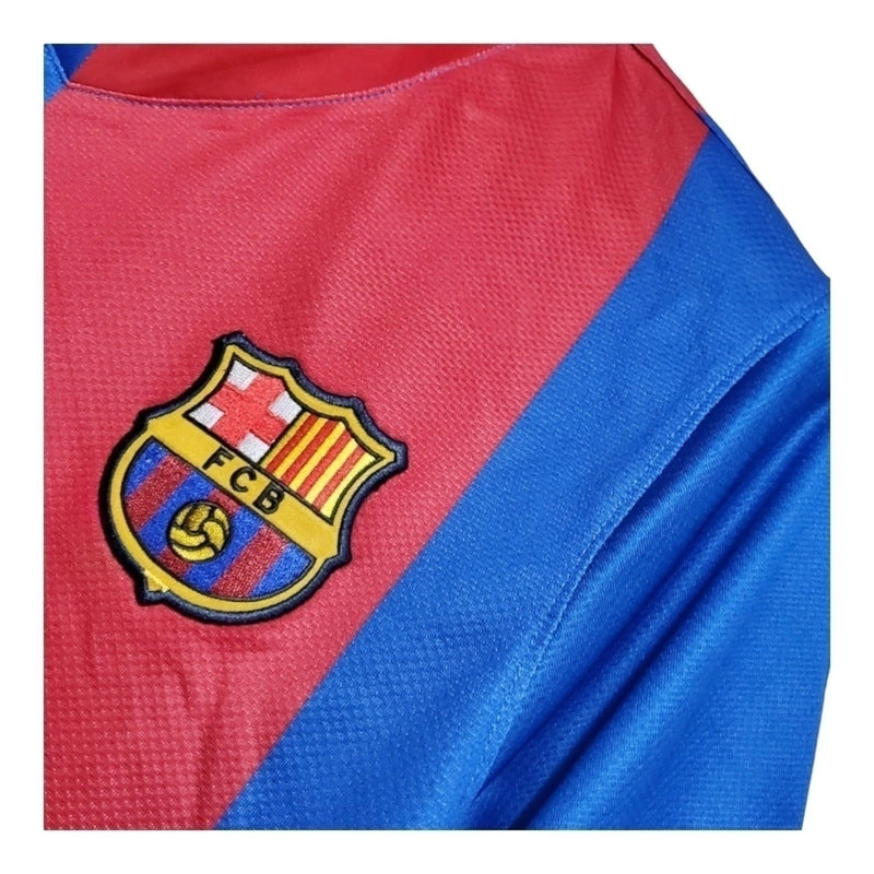 Camisa Retrô Barcelona I 06/07 - Masculina - Azul e vermelha